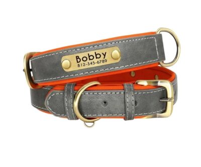 Collar Royal Naranja y Gris