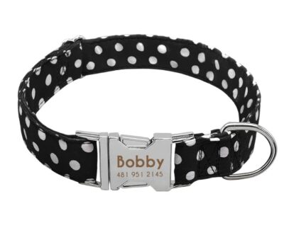 Collar de lunares negro