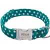 Collar de lunares verde