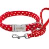 Collar de lunares rojo